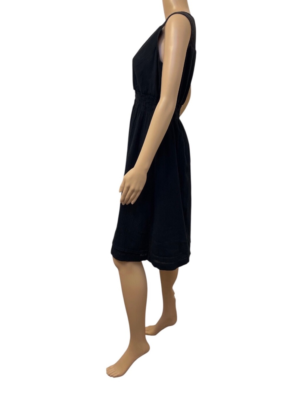 Eddie Bauer Black Sleeveless Lace Trim Lining Women's Dress, 6 - Picture 3 of 12